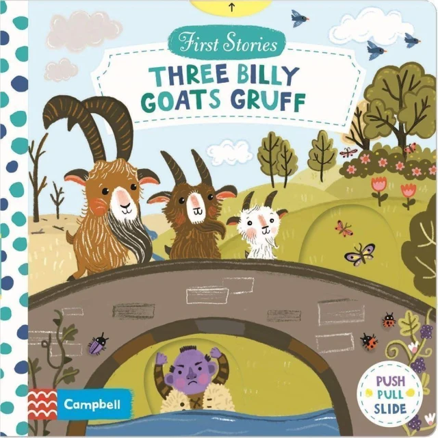 Three Billy Goats Gruff （First Stories）（硬頁推拉書）