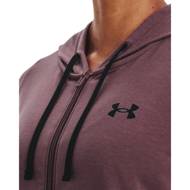 【UNDER ARMOUR】UA 女 Rival Terry 外套-優惠商品(紫)