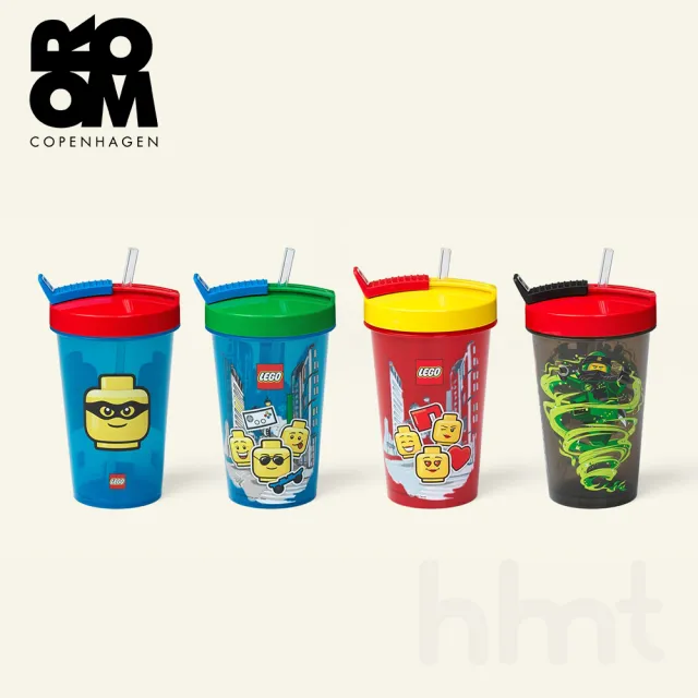 【LEGO 樂高】Room Copenhagen LEGO TUMBLER WITH STRAW-NINJAGO 樂高水杯水壺(正版樂高吸管水杯水壺)