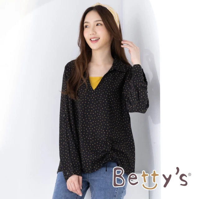 betty’s 貝蒂思 巴黎逛街風景剪影拼貼七分袖T-shi