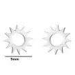 【VIA】白鋼耳釘 白鋼耳環 星空耳釘 太陽耳釘/星空系列 小太陽造型白鋼耳釘(鋼色)