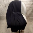【F.M&Carol】純色厚磅系列-100%純喀什米爾厚織羊絨披肩圍巾(星野若黑)