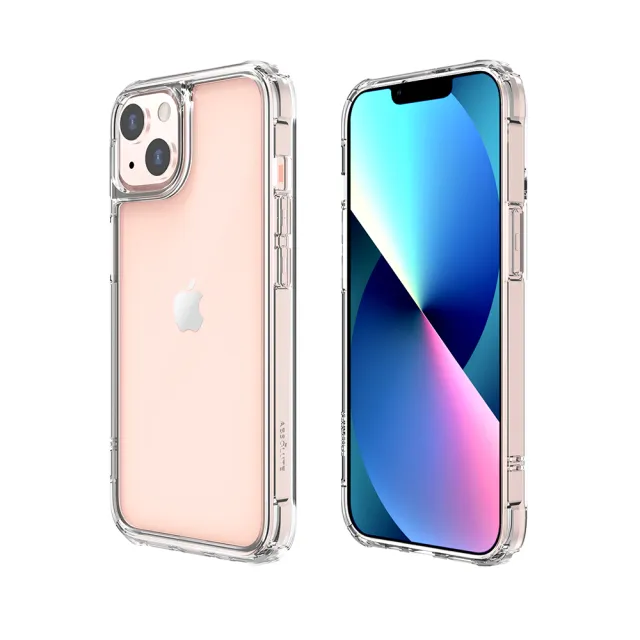【ABSOLUTE】iPhone 13 6.1吋專用 LINKASEAIR軍規防摔抗變色抗菌大猩猩玻璃保護殼(不思議淨透)