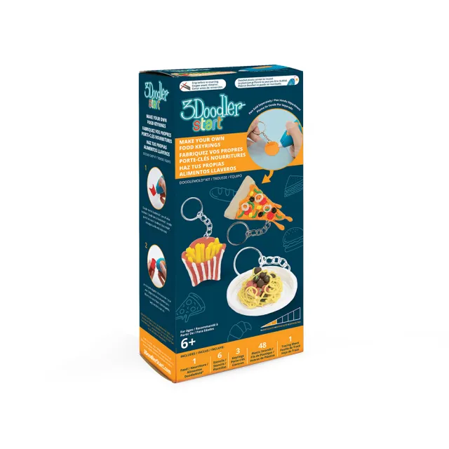 【3Doodler】Start超值組-搭環保顏料+迷你食物套件★Start 3D列印筆基本組合