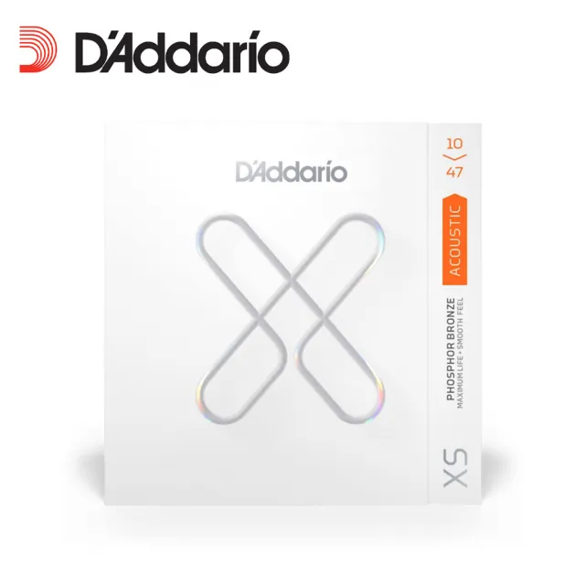 【D’Addario】XSAPB 10-47 磷青銅 超薄包覆 民謠吉他弦(原廠公司貨 商品保固有保障)