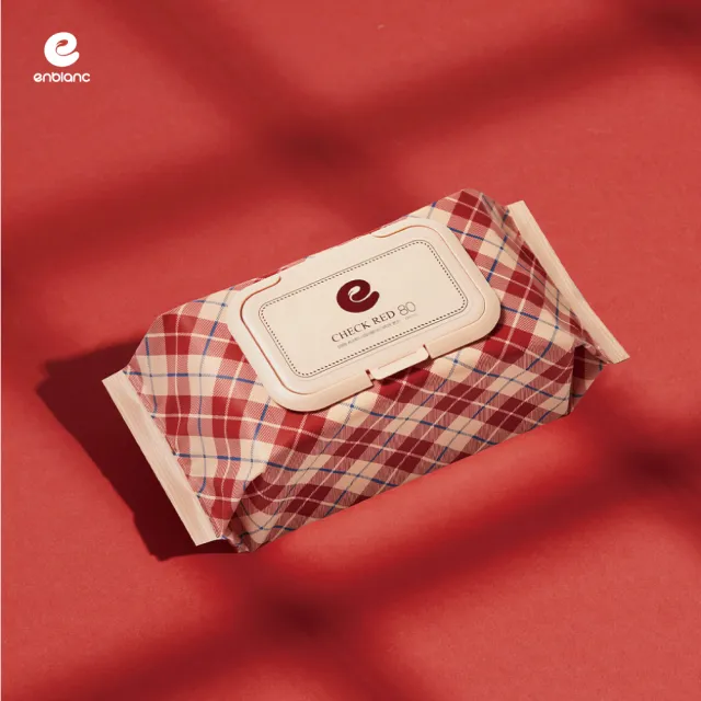 【ENBLANC】頂級經典｜輕柔石榴｜有蓋大包純水濕紙巾80抽10包(韓國人氣第一品牌)