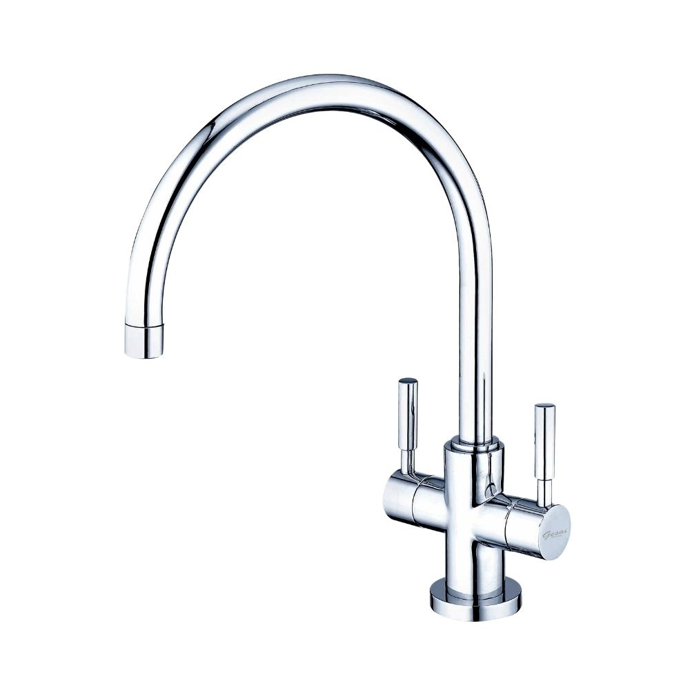 GESAI格賽 MLFKD-015 檯面單槍水龍頭,專為現代廚房設計,提供單槍靈活操作與高效水流。採用優質材質,耐用抗鏽,正常使用下享有10年保固服務。本公司承諾非人為損壞免費維修,一年內耗材(如陶瓷芯、噴頭)更換免費。保固不含天災或操作不當損壞,購買後請出示保固卡與發票生效。選購格賽,享受安心使用與專業售後! GESAI格賽 MLFKD-015