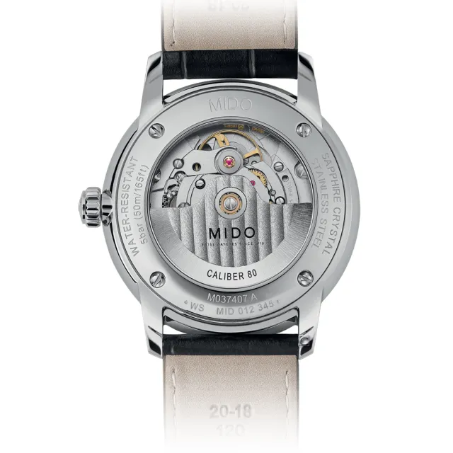 【MIDO 美度 官方授權】BARONCELLI SIGNATURE 沉穩紳士機械腕錶(M0374071603101)