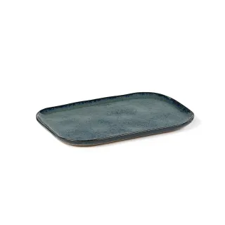 【SERAX】MERCI/N°2長方盤/23x15cm/藍灰(比利時米其林餐瓷家飾)