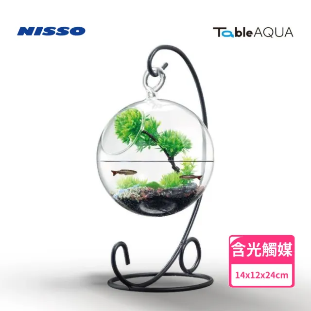 【NISSO 尼索】Table AQUA Hanger 景觀生態套缸組(桌上型 魚缸 擺飾)