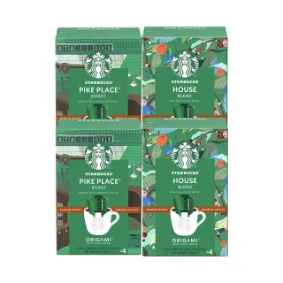 【STARBUCKS 星巴克】濾掛咖啡4入x4盒(共16入;派克市場/家常)