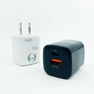 【o-one】33W GaN氮化鎵 USB/Type-C 雙孔PD快充充電器