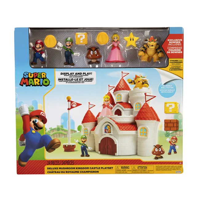 【Nintendo 任天堂】瑪利歐2.5吋豪華蘑菇王國城堡