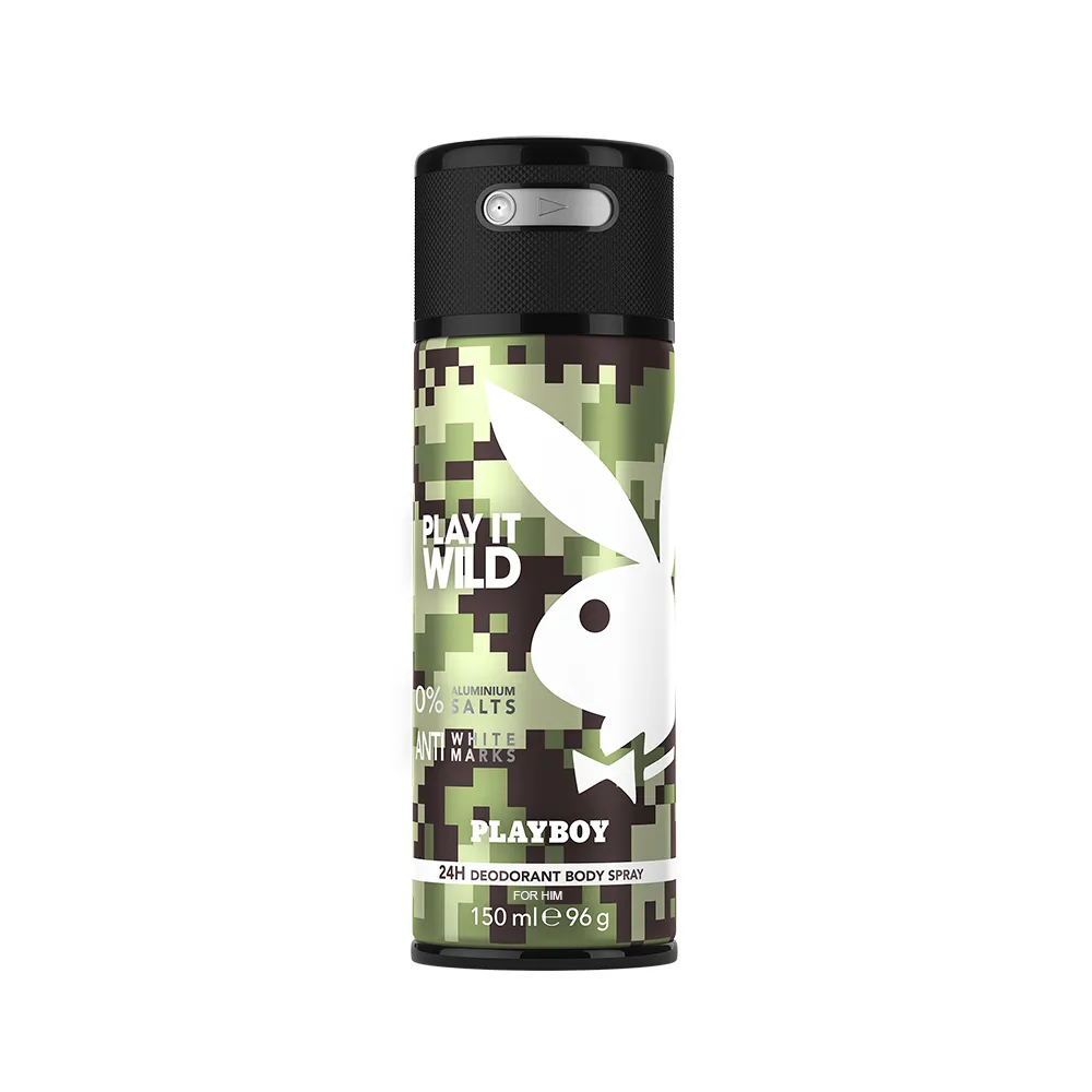 【PLAYBOY】狂野情人經典男性體香噴霧 150ml(專櫃公司貨)