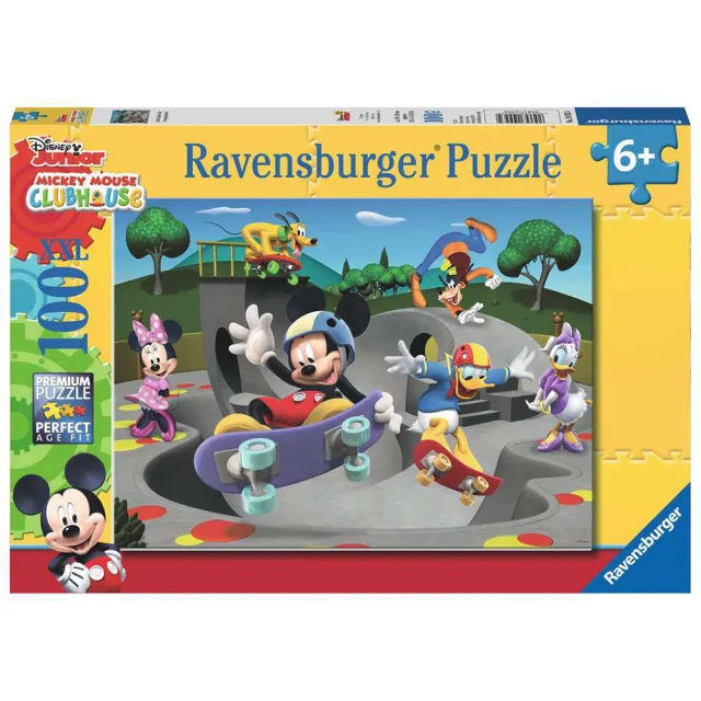 【德國Ravensburger】維寶拼圖 米奇滑板公園 100片