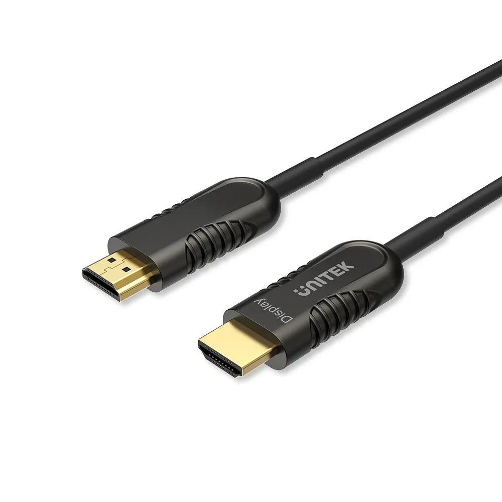 【UNITEK】2.0版 光纖 4K60Hz 高畫質HDMI傳輸線公對公-50M(Y-C1033BK)