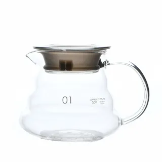 【美味好伙伴】耐熱玻璃手沖咖啡壺360ml(雲朵壺身 咖啡 耐熱玻璃 分享壺)