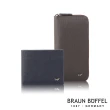 【BRAUN BUFFEL 德國小金牛】台灣總代理 戰神 薄型名片夾-藍色(BF378-120-NY)