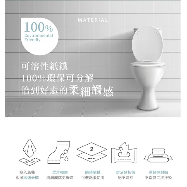 【Naturero 植淨林】銀離子Ag+私密抗菌柔濕巾 5入組(20抽x5/私密去味/隨身抗菌/可沖馬桶)