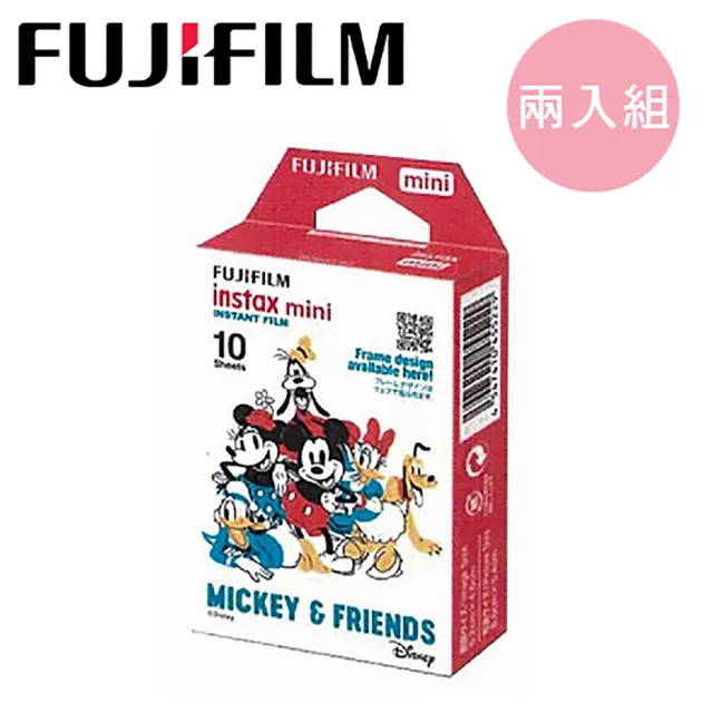 【FUJIFILM 富士】拍立得底片-米奇和朋友 MICKEY & FRIEND(2入組)