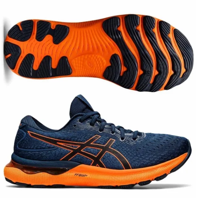 【asics 亞瑟士】GEL-NIMBUS 24 男款 慢跑鞋 一般楦(1011B359-400-003-402-100 藍黃/藍黑/藍橘/灰綠)