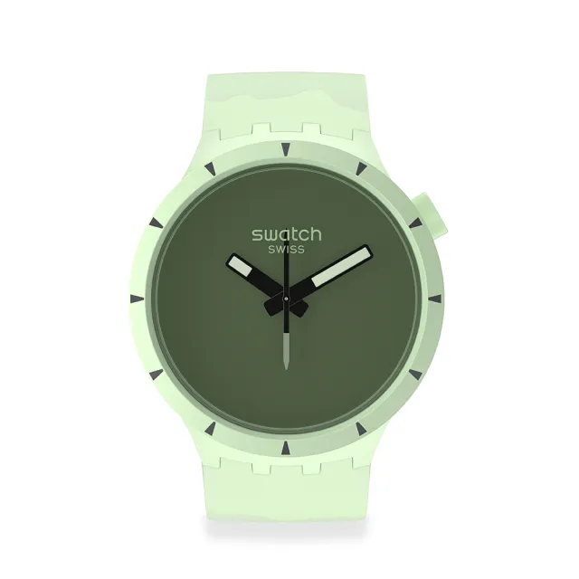 【SWATCH】BIG BOLD系列手錶 BIOCERAMIC FOREST 雨林 瑞士錶 錶(47mm)