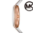 【Michael Kors 官方直營】Abbey 璀璨綻放優雅女錶 雙色不鏽鋼錶帶 手錶 36MM MK4616