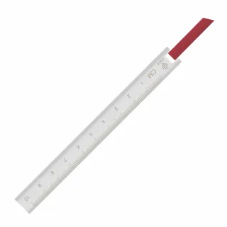 【IWI】Ruler & Bookmark 迷你皮繩書籤尺-國旗紅-RA010-12SS