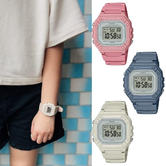 【CASIO 卡西歐】數位電子錶系列(W-218HC)