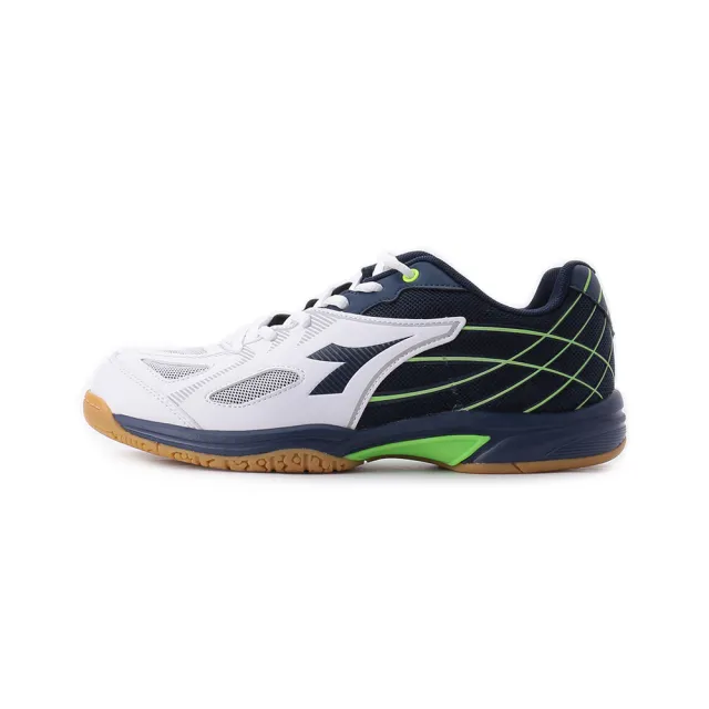 【DIADORA】網線羽球鞋 白藍 男鞋 DA71279