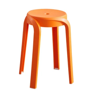 【德利生活】莫蘭迪繽紛設計感風車凳(板凳 圓凳 餐椅 塑膠椅)