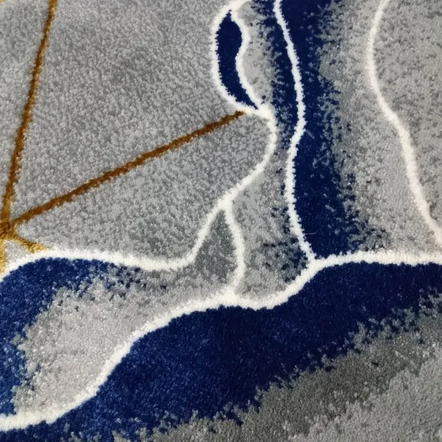 【山德力】現代風短毛地毯80x150cm銀宇(客廳 起居室 書房 床邊毯)