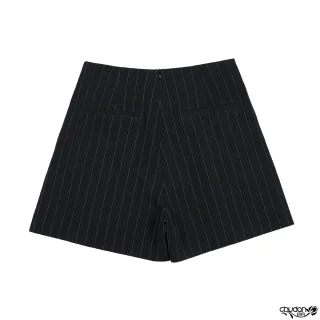 【Chudan 初丹】腰飾直紋西裝短褲