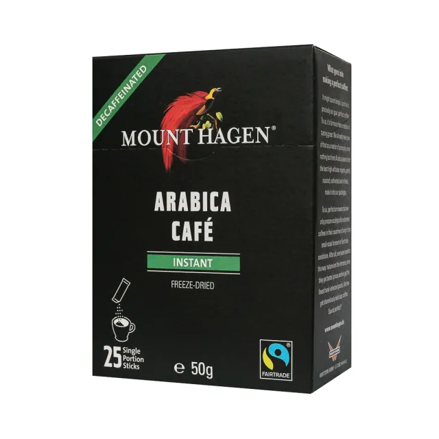 【Mount Hagen】德國進口 公平貿易即溶咖啡禮盒-低咖組合(2g x 50入)