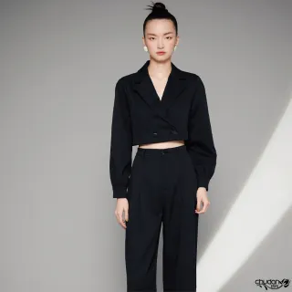 【Chudan 初丹】高腰打褶九分寬褲