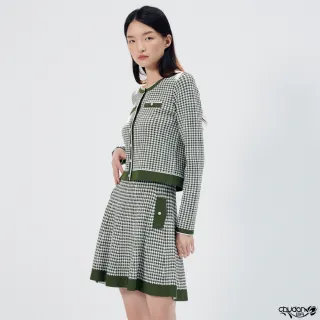【Chudan 初丹】千鳥格嫘縈針織裙