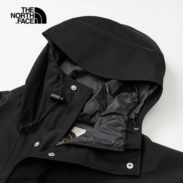 【The North Face 官方旗艦】經典ICON－北面男款黑色防水透氣衝鋒衣｜5J5NJK3