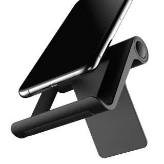 【Rudo】手機支架 口袋支架 多角度可調節 桌面支架 通用可折疊手機平板支架 方便攜帶(按壓式)