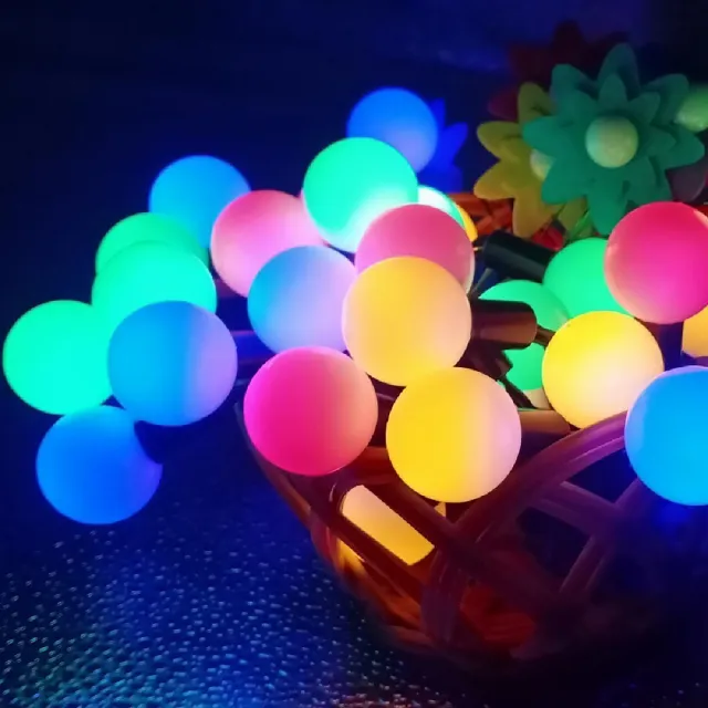 【HaoO】戶外露營氣氛LED圓型燈串(5M 50燈)