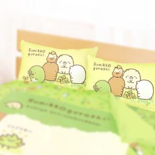 【享夢城堡】信封枕套2入(角落小夥伴 樹下野餐日-綠)