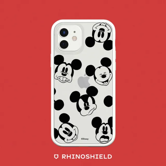 【RHINOSHIELD 犀牛盾】iPhone 12 mini/12 Pro/Max Mod NX邊框背蓋手機殼/米奇系列-米奇的有趣表情(迪士尼)