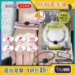 【日本ELEBLO】頂級4倍強效條紋編織防靜電手環-橄欖綠色(1.9秒急速除靜電髮圈)