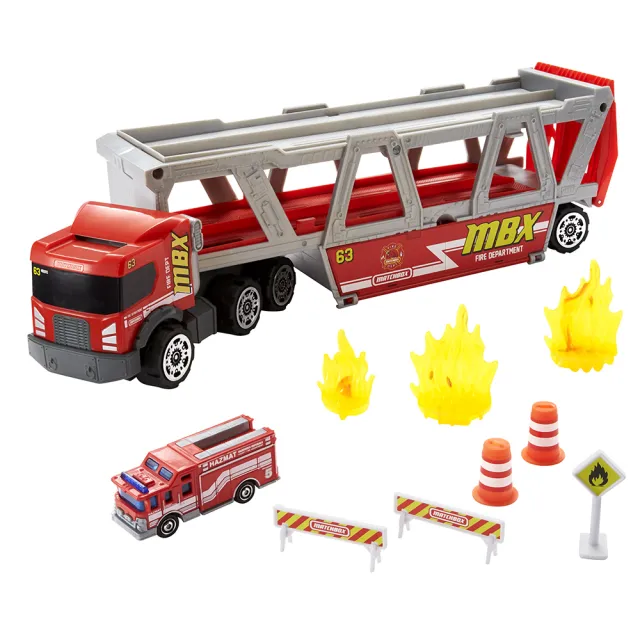 【Matchbox 火柴盒小汽車】消防運輸卡車