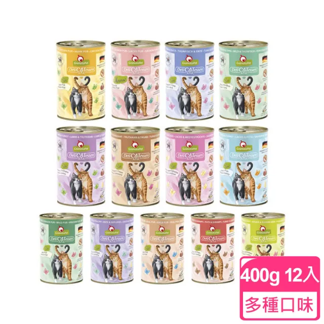 【Granatapet 葛蕾特】精緻食光貓無穀主食罐系列400g*12入(貓罐頭/貓主食 全齡貓)