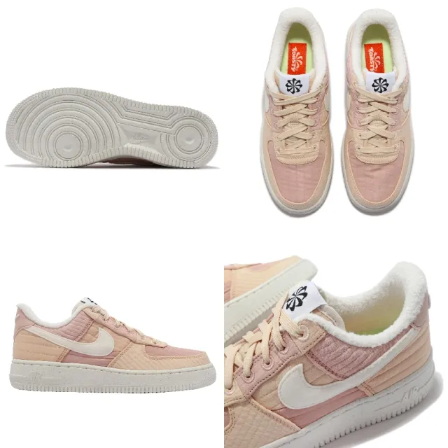 NIKE 耐吉】Wmns Air Force 1 07 LXX 女鞋男鞋經典款內襯絨毛拼接鞋面