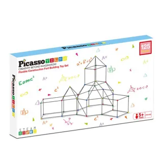 【PicassoTiles】兒童城堡建築套件125pcs(在玩樂中學習 畢卡索 聖誕禮物)
