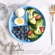 【Homely Zakka】北歐陶瓷健康分隔餐盤2入組_2款任選(211餐盤 瘦身餐盤 健身餐盤 減脂餐盤)