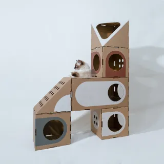 【A Cat Thing】貓建築6件組(第三代超創意貓屋)