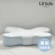 【La Belle】蝶型涼感雙向護頸記憶枕頭套(涼感藍色)