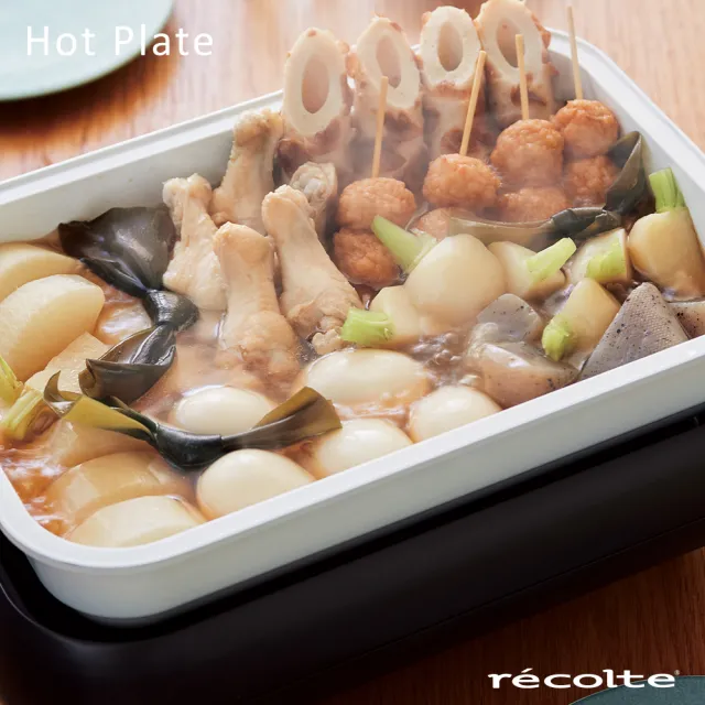 【recolte 麗克特】Hot Plate 電烤盤 專用陶瓷深鍋+蒸盤組 不含主機(RHP-1CS)